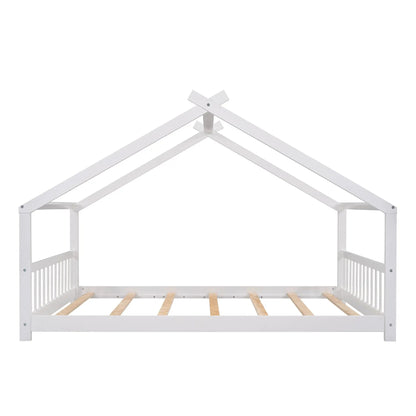 Playhouse Design Bed with Cozy Roof for Kids