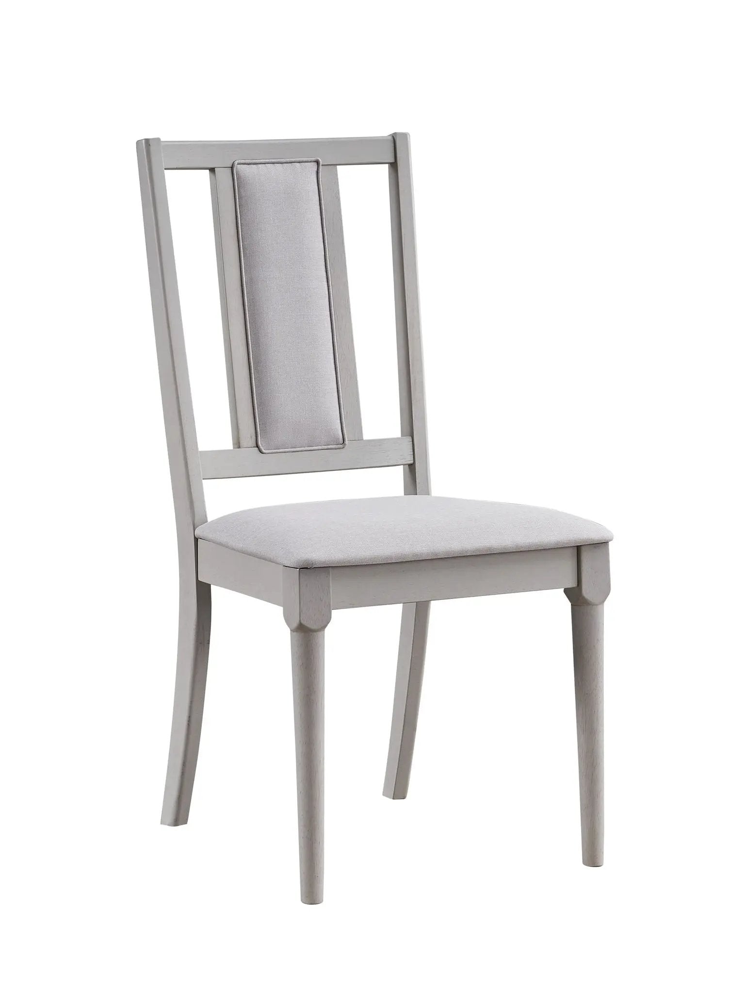 Marta side chair set of 2 in beige and natural with upholstered back cushion on Tampa Home & Garden Store