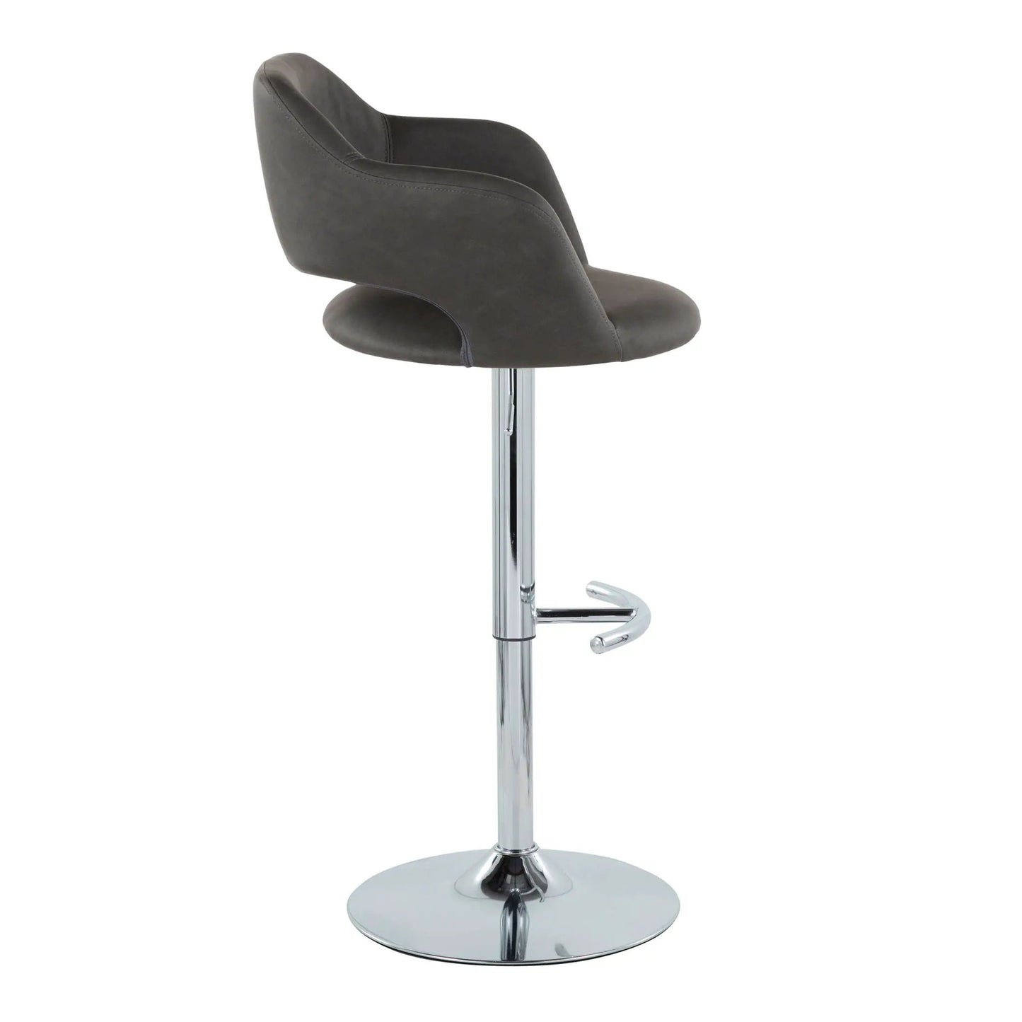 Margarite Contemporary Adjustable Barstool Swivel