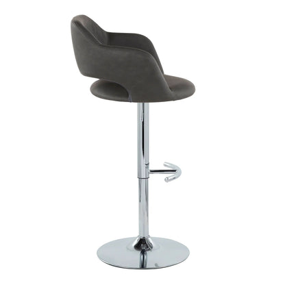 Margarite Contemporary Adjustable Barstool Swivel