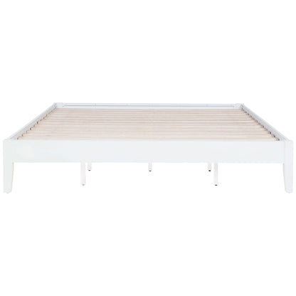 Hounslow Platform Bed, white wooden bed frame with slat foundation by HouseOfZazla on Tampa Home & Garden Store