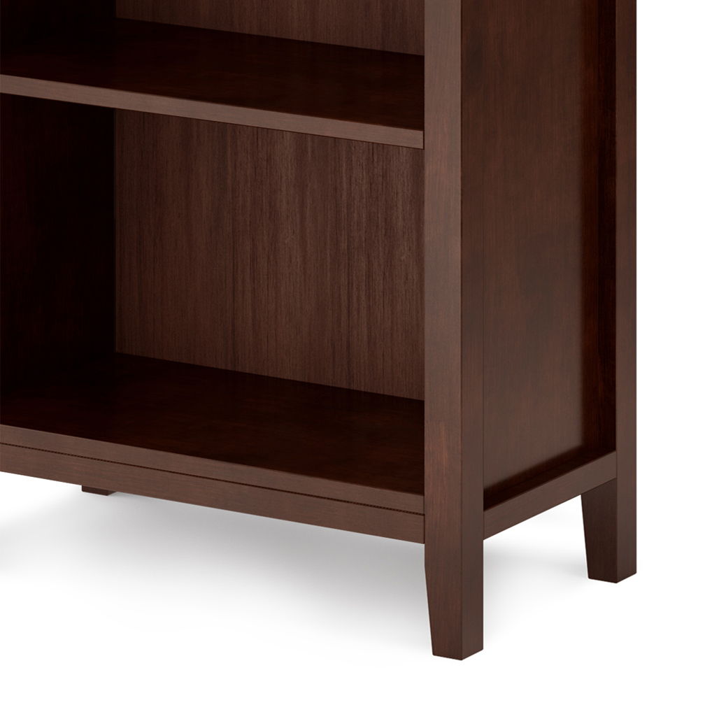 Handcrafted solid wood bookcase with five shelves in dark espresso by HouseOfZazla on Tampa Home & Garden Store