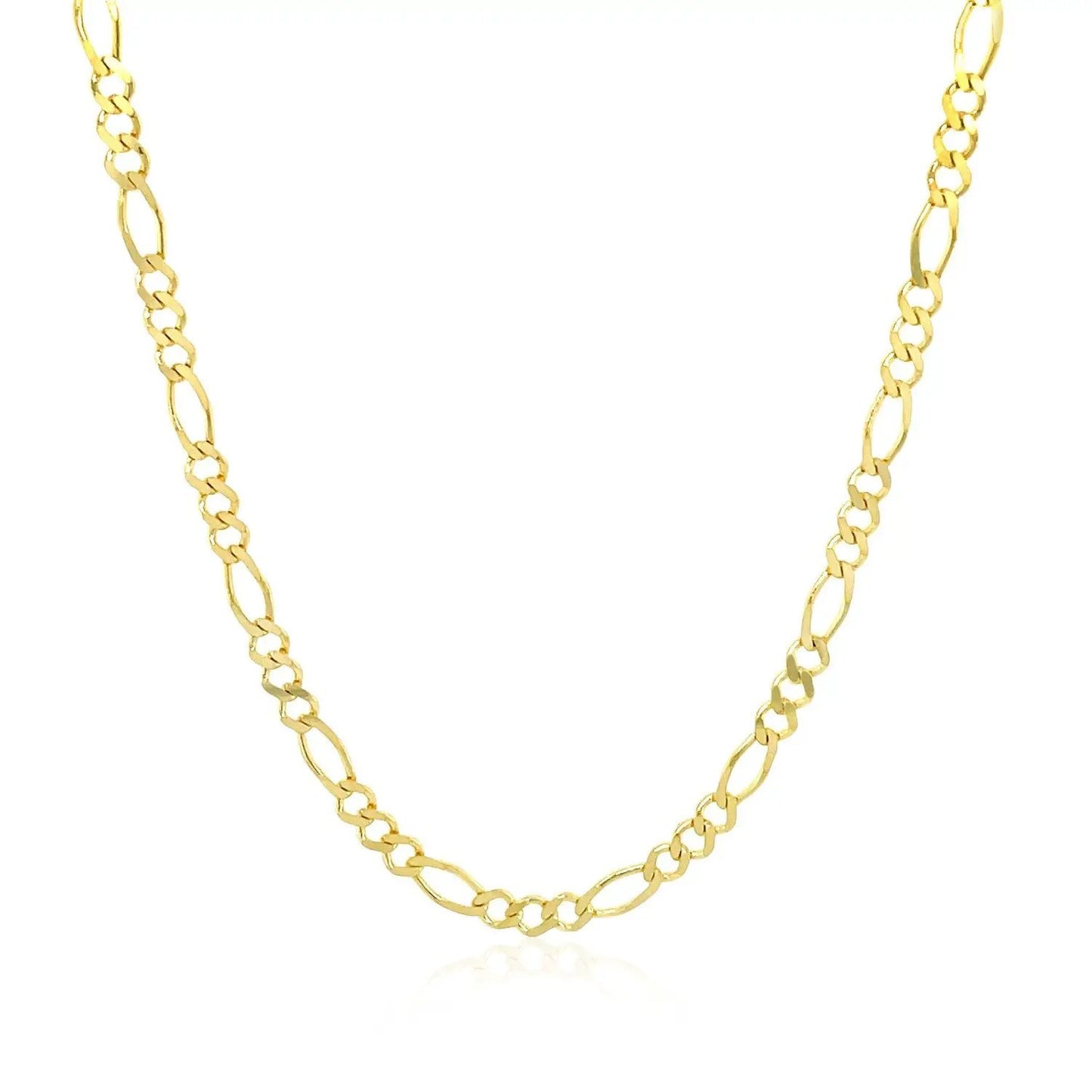 2.8mm 14k yellow gold solid Figaro chain necklace by Bids.com on Tampa Home & Garden Store