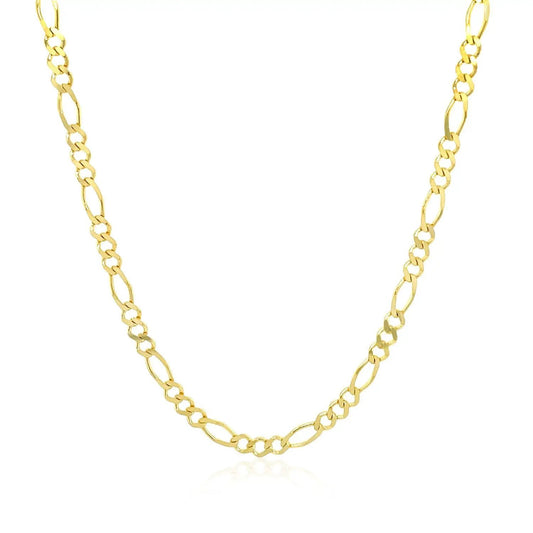 2.8mm 14k yellow gold solid Figaro chain necklace by Bids.com on Tampa Home & Garden Store