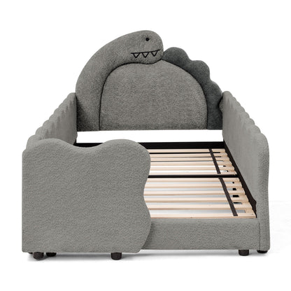 Toddler Dinosaur Bed and Safety Guardrail