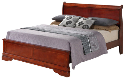 Premium Panel Sleigh Bed with Low Footboard