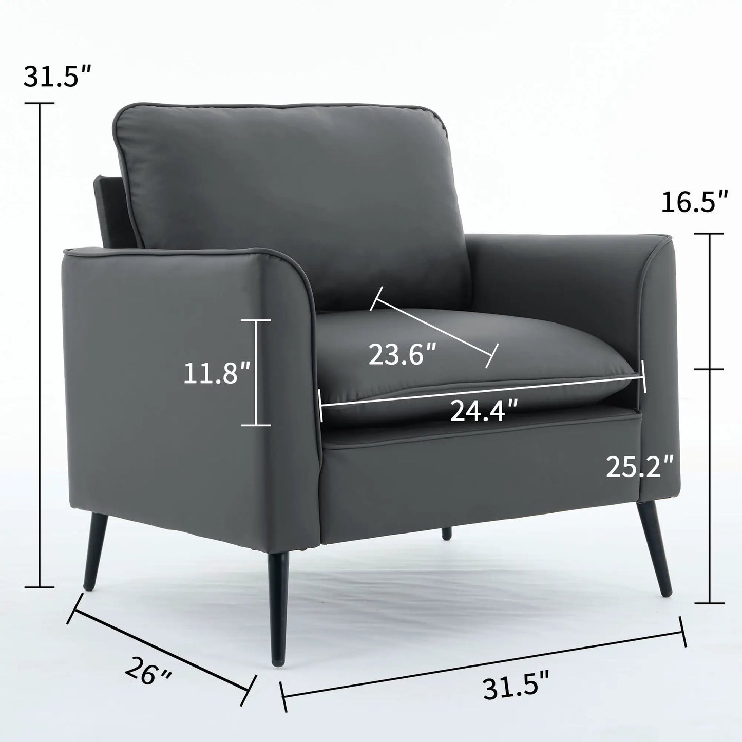 Nordic Retro Light Upholstered Sofa Chair