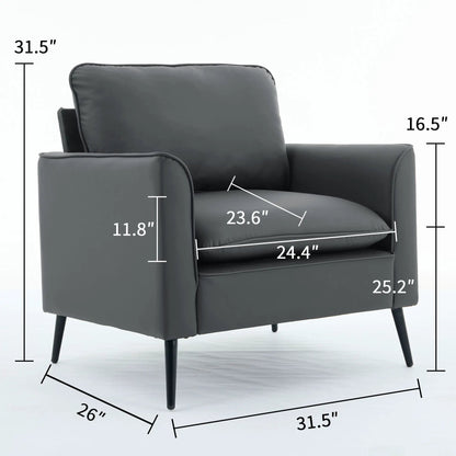 Nordic Retro Light Upholstered Sofa Chair