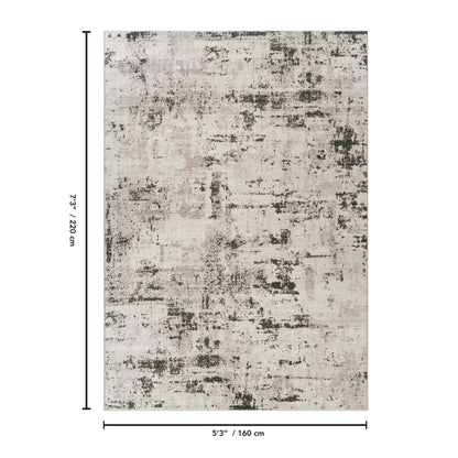 Jewel Contemporary Area Rug by HouseOfZazla beige with dark distressed pattern on Tampa Home & Garden Store