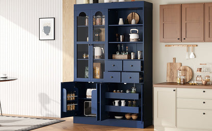 Spacious Kitchen Buffet and Storage Hutch
