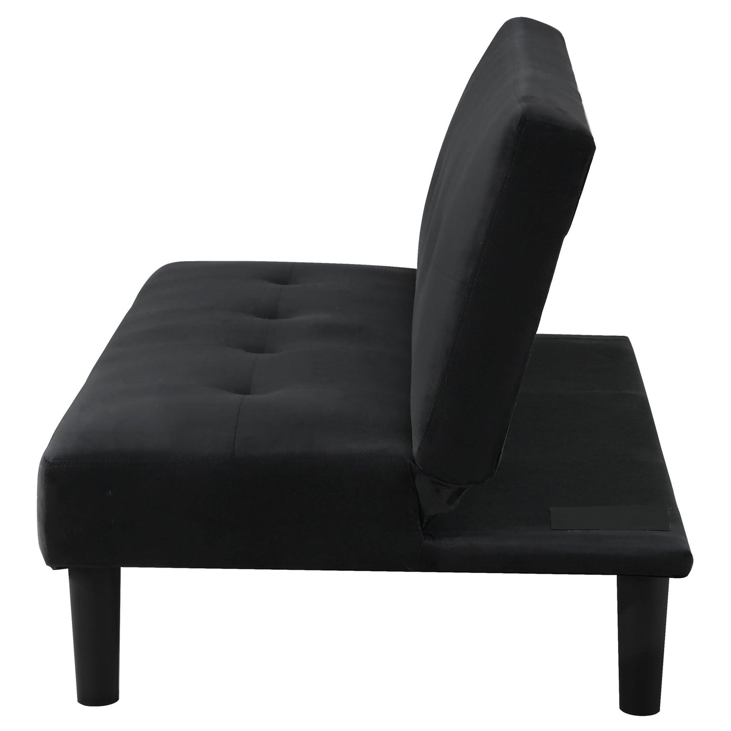 Boston Tufted Armless Convertible Sofa And Bed