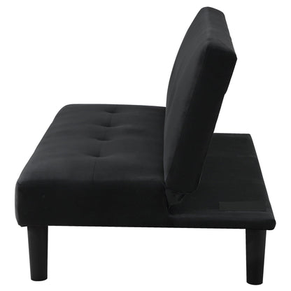 Boston Tufted Armless Convertible Sofa And Bed