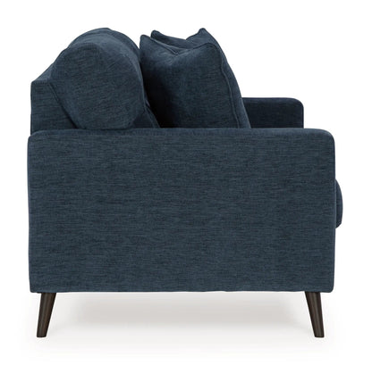Bixler Loveseat Navy Modern Profile Design