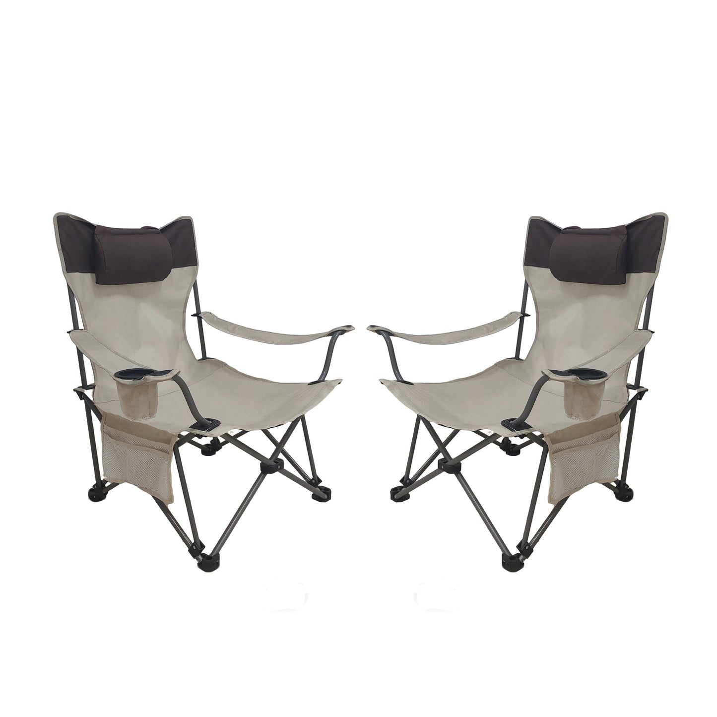 Two Comfortable Folding Outdoor Chairs and Cover
