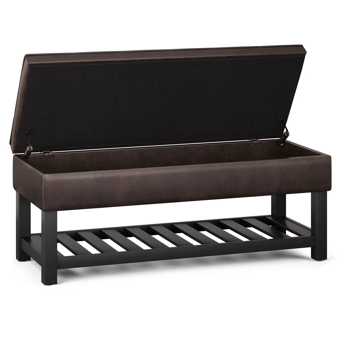 Cosmopolitan Storage Ottoman Bench Open Bottom
