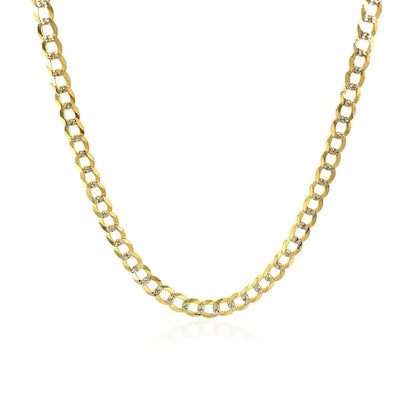 3.2 mm 14k two-tone gold pave curb chain necklace with pave-set links by Bids.com on Tampa Home & Garden Store