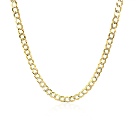 3.2 mm 14k two-tone gold pave curb chain necklace with pave-set links by Bids.com on Tampa Home & Garden Store