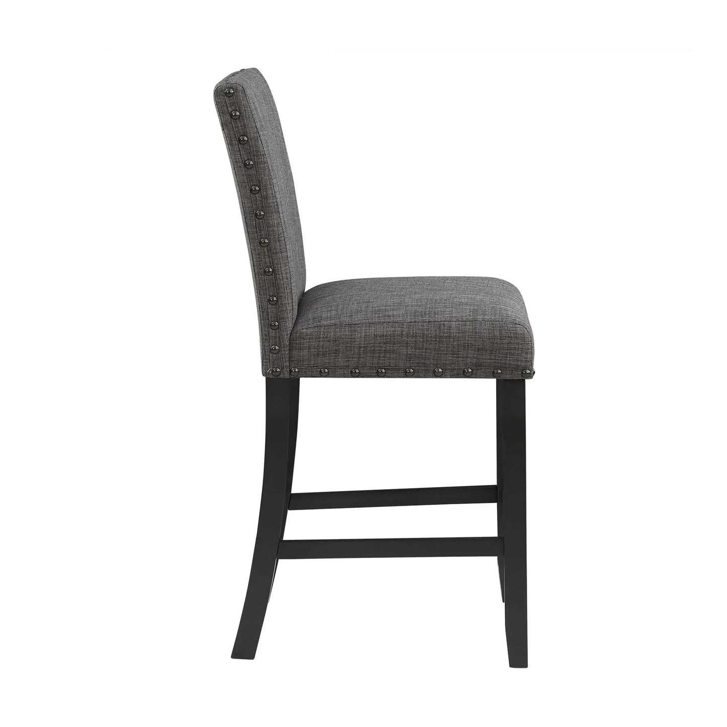 Marian Bar Stool Set of Two with Nailhead Trim