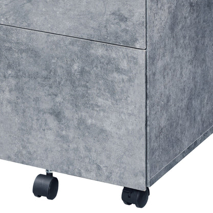 Jurgen File Cabinet Gray metal filing cabinet on caster wheels HouseOfZazla on Tampa Home & Garden Store