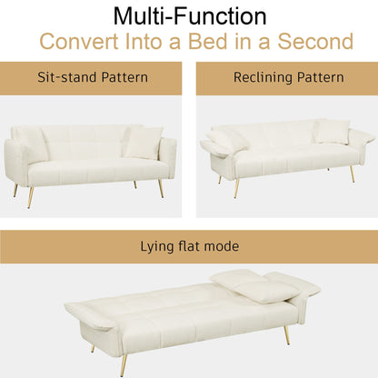 Convertible Double Futon Sofa Bed And Frame