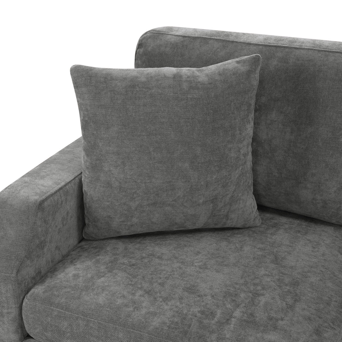 Gray fabric L-shaped sleeper sectional with hidden storage cushions HouseOfZazla on Tampa Home & Garden Store