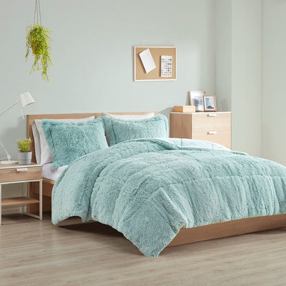 Shaggy Long Fur Comforter Mini Set and Throws