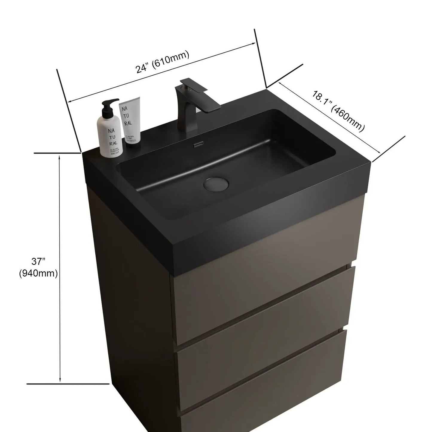 Alice Bathroom Vanity With Sink and Large Storage