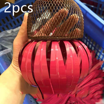 Garden Petal Shape Bird Feeder, pink petal base with brown mesh top, 2 pcs Sell My Stuff on Tampa Home & Garden Store