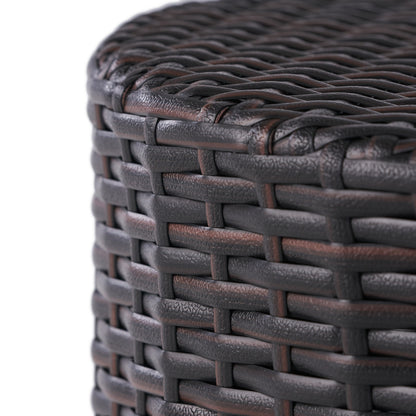Kingstown Barrel and Outdoor Wicker Side Table