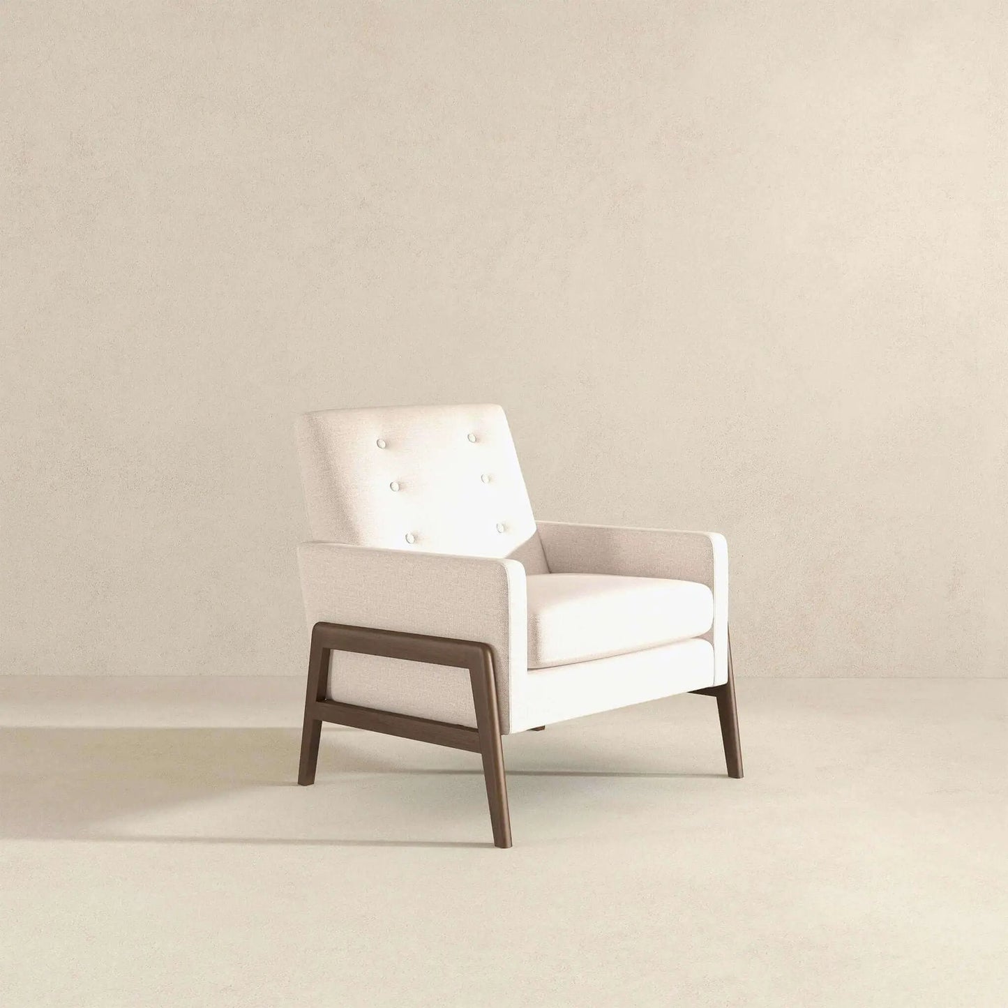 Cole Solid Wood Lounge Chair Mid Century Modern