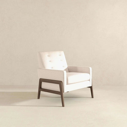 Cole Solid Wood Lounge Chair Mid Century Modern