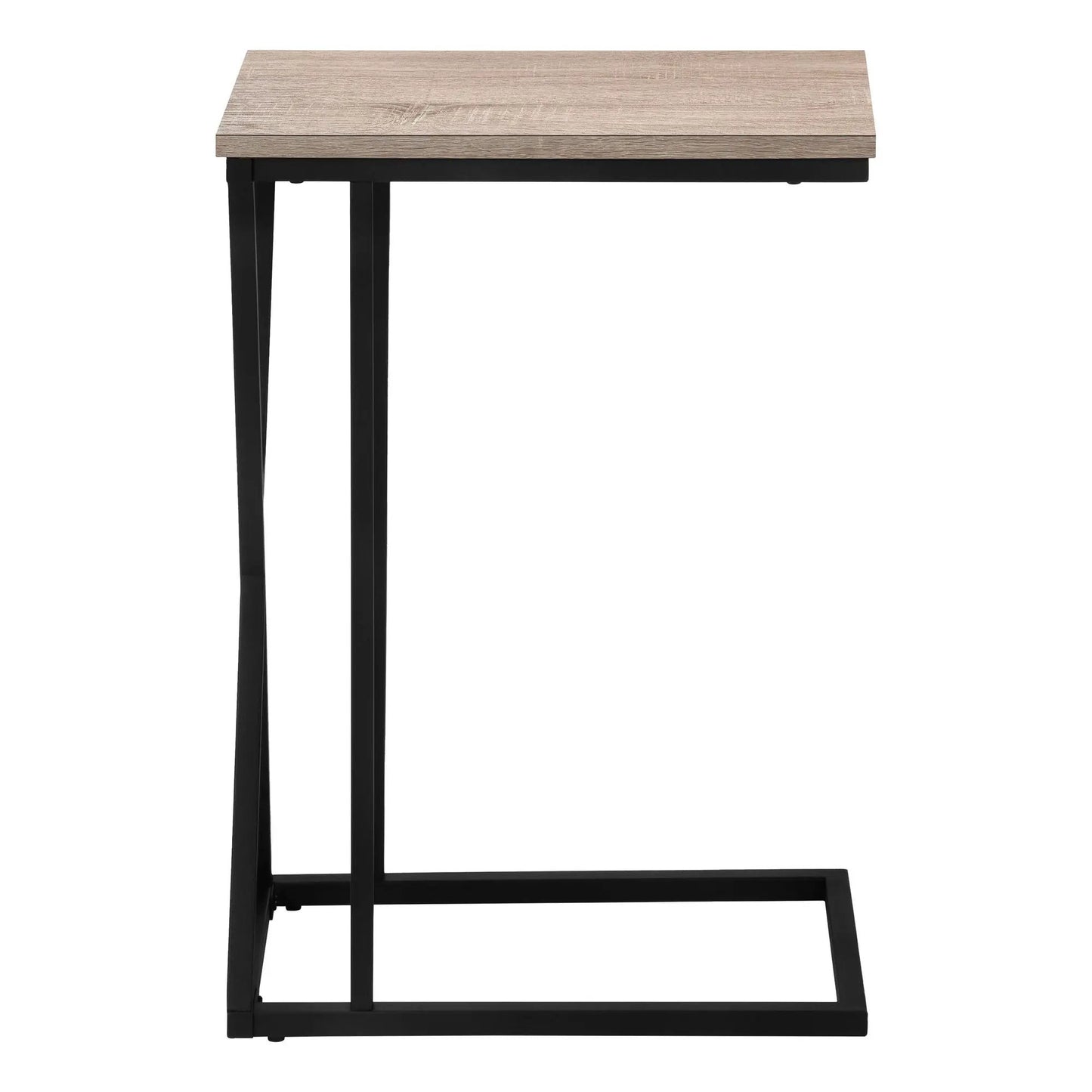 C Shaped Accent Table with Contemporary Design