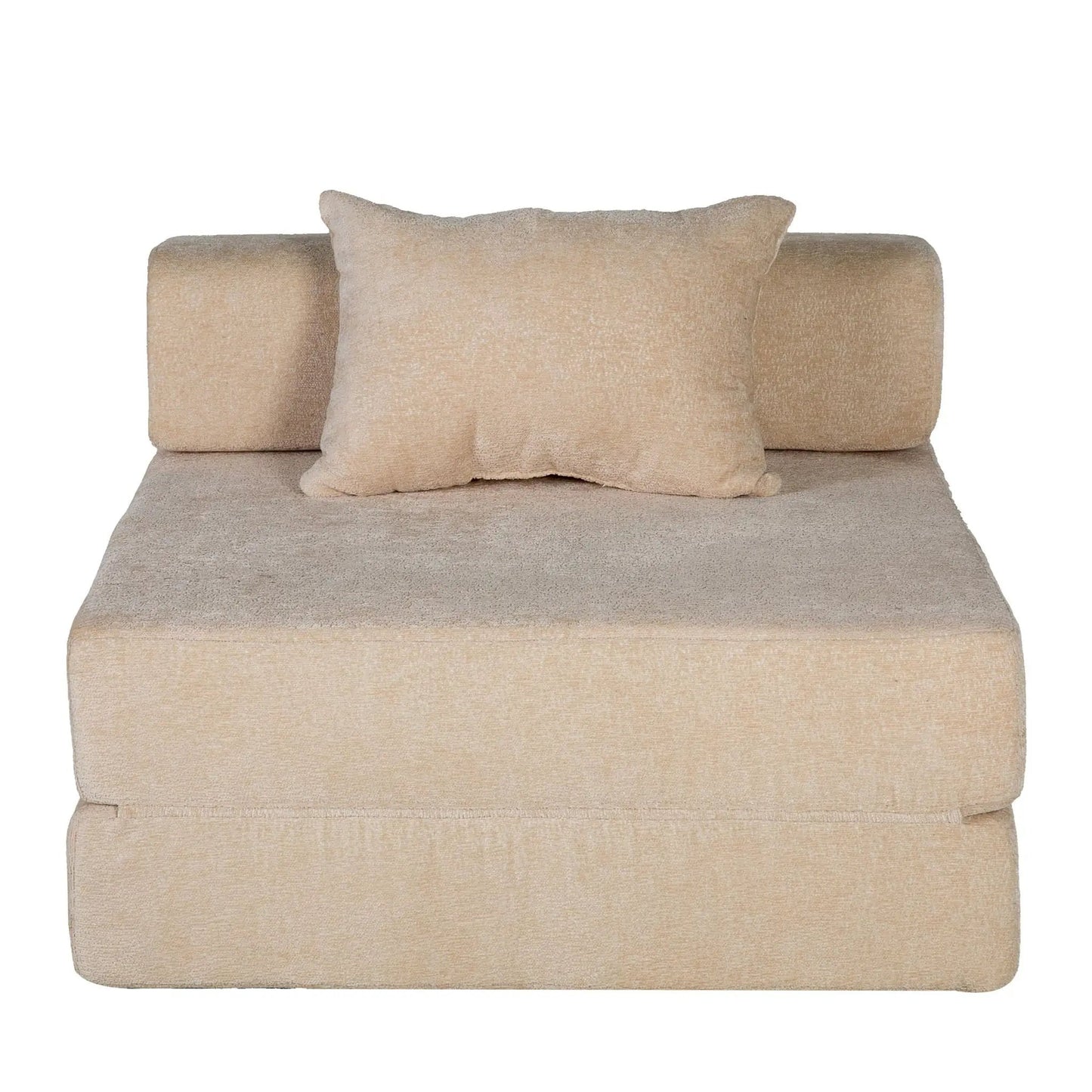 Convertible Floor Sofa Bed with Fixed Frame