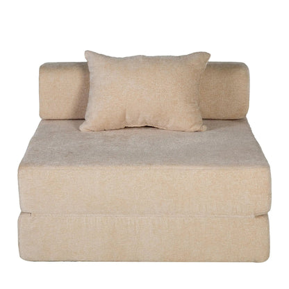 Convertible Floor Sofa Bed with Fixed Frame