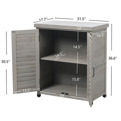 Potting bench with storage cabinet and metal top in weathered gray by Unique Piece Furniture on Tampa Home & Garden Store