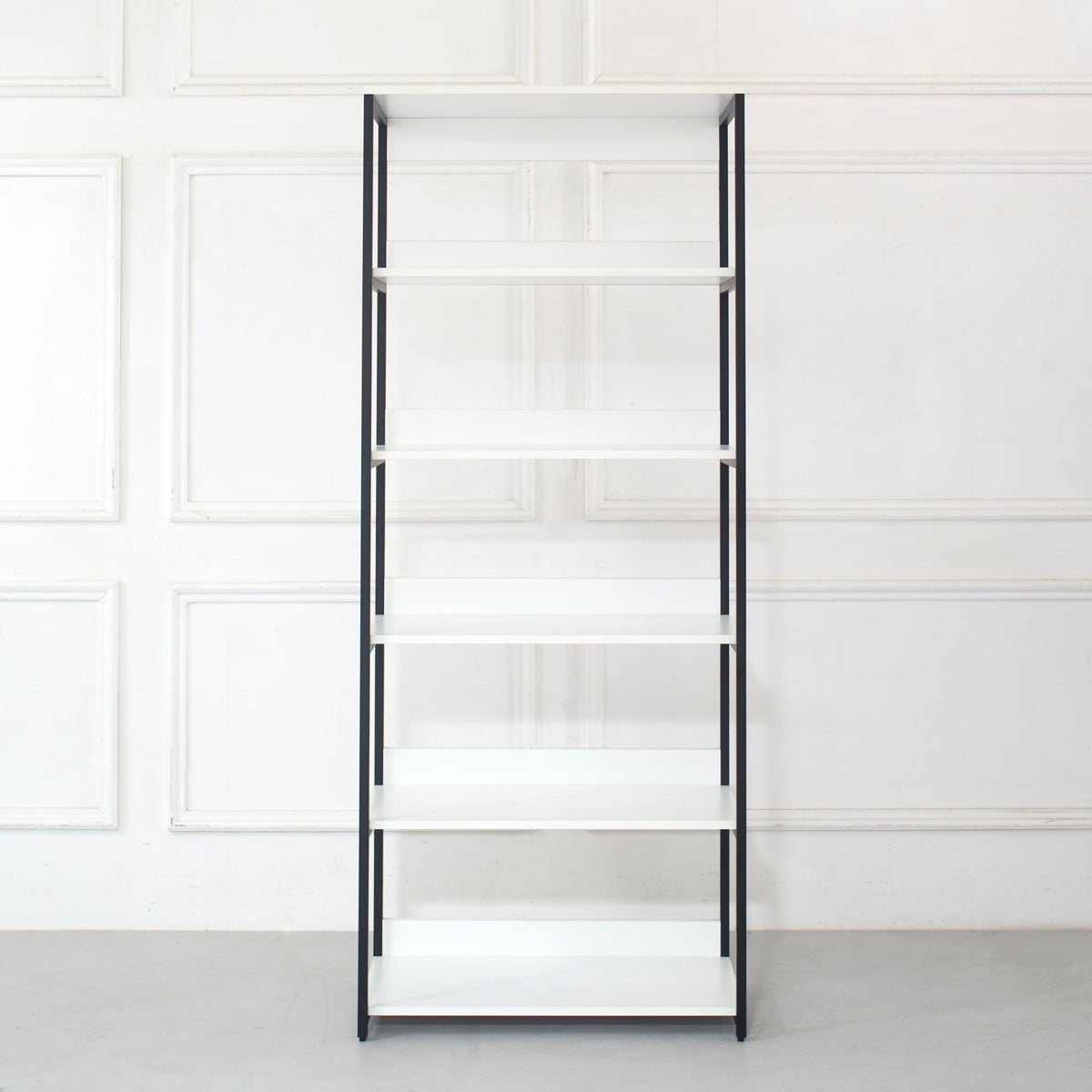 White Walk-In Closet with adjustable shelves, powder-coated frame, HouseOfZazla triple wardrobe on Tampa Home & Garden Store
