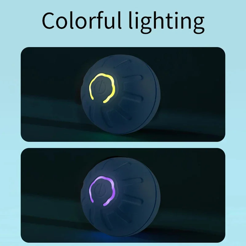 Smart dog toy ball with LED ring lighting, yellow purple glow 2pcs Sell My Stuff on Tampa Home & Garden Store