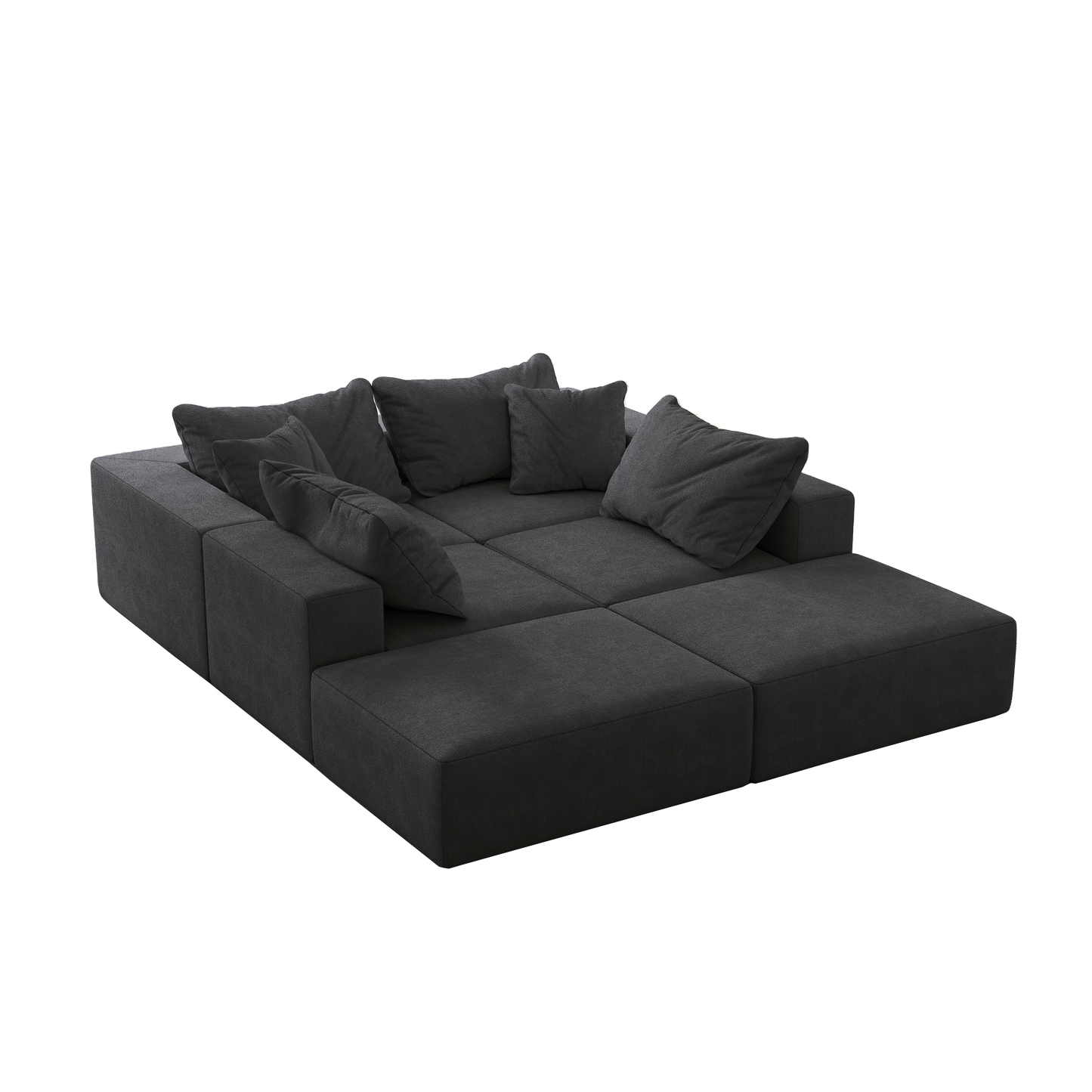 Oversized Sponge Cloud Sofa by HouseOfZazla, dark gray modular sectional couch set on Tampa Home & Garden Store