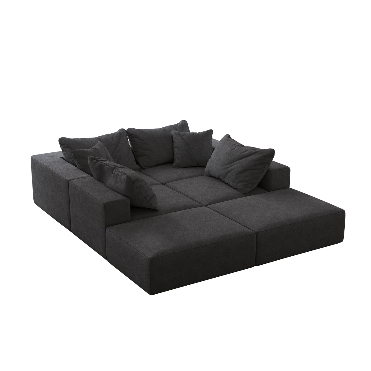 Oversized Sponge Cloud Sofa by HouseOfZazla, dark gray modular sectional couch set on Tampa Home & Garden Store