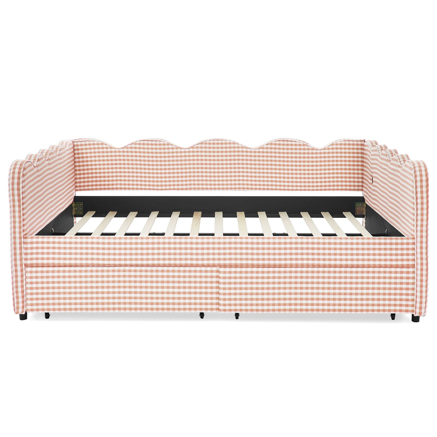 Gingham Daybed With Usb Port And The Wave Shape