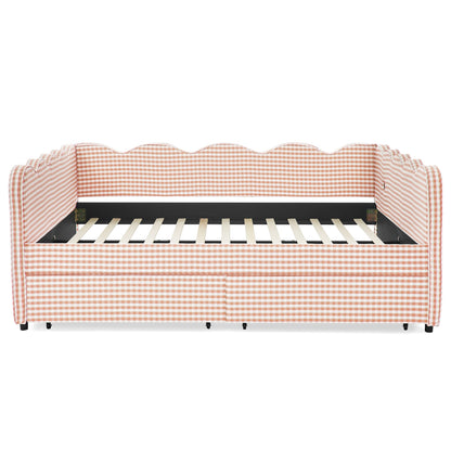 Gingham Daybed With Usb Port And The Wave Shape
