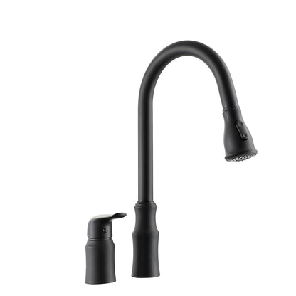 The Modern Matte Black Kitchen Sink Faucet