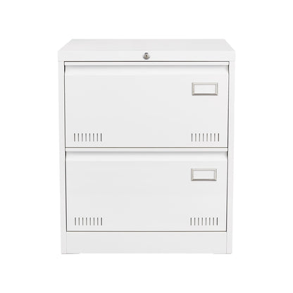 Locking metal filing cabinet 3-drawer white finish by HouseOfZazla with keyed lock on Tampa Home & Garden Store