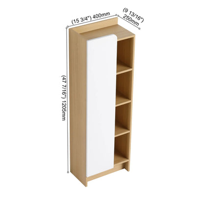 Tall Bathroom Cabinet With 4 Tier Open Shelves