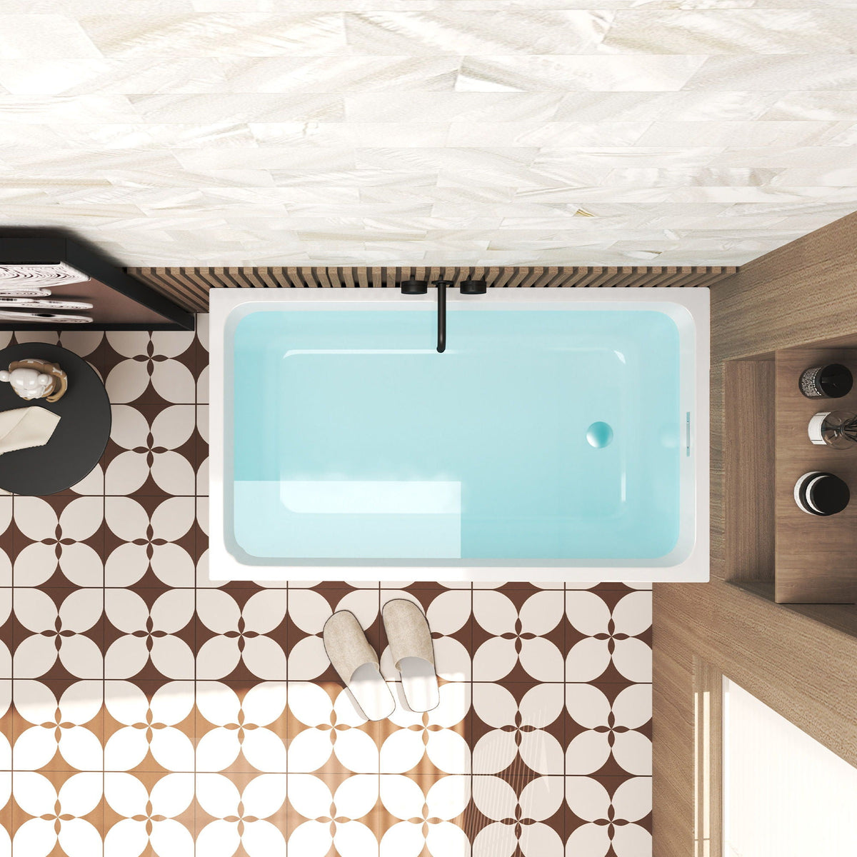 Modern glossy white freestanding acrylic bathtub by HouseOfZazla on Tampa Home & Garden Store