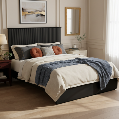 King Size Solid Wood Bed Frame and Comfort