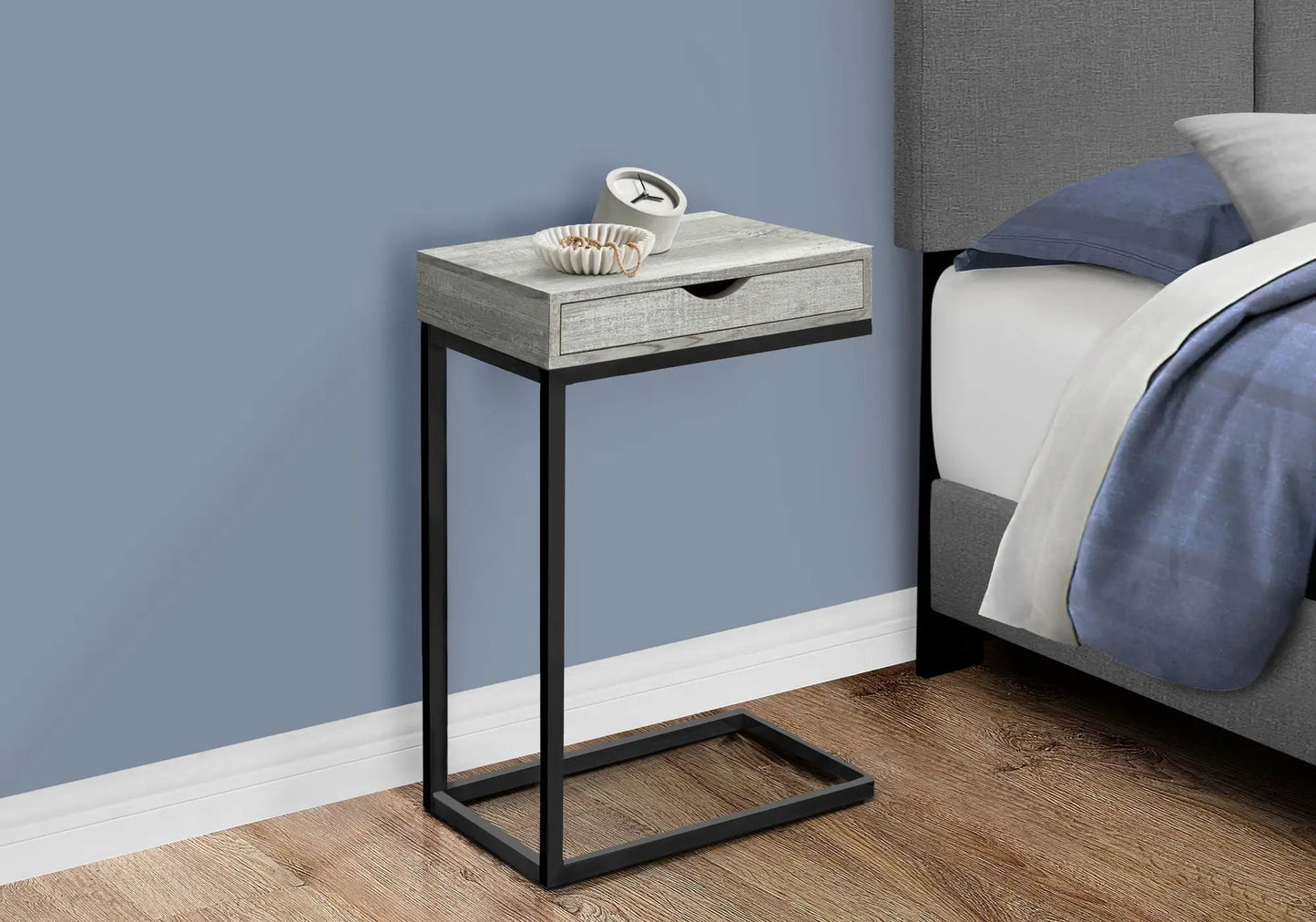 Accent Table C Shaped Contemporary Elegant Design