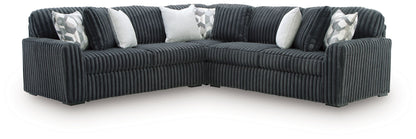 Midnight Madness Sectional and Jumbo Corduroy