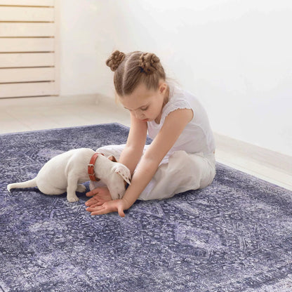 Maval Washable Area Rug and Everyday Durable