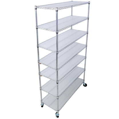 7 Tier Heavy Duty Wire Shelving and Storage Rack